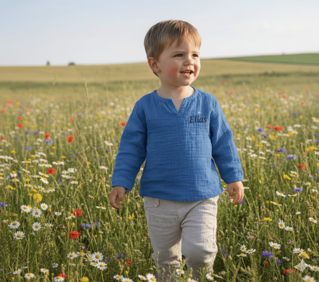 Talu-Kids Hemd Kinder Hemd | Musselin | Gr. 92-134