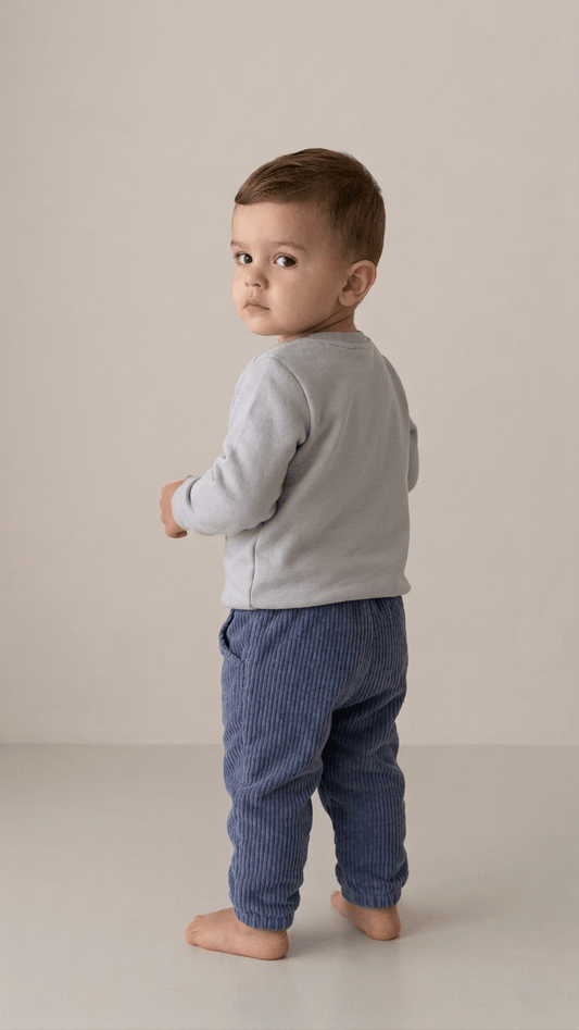 Handgemachte Cordhosen für Babys und Kinder, angefertigt in Deutschland.