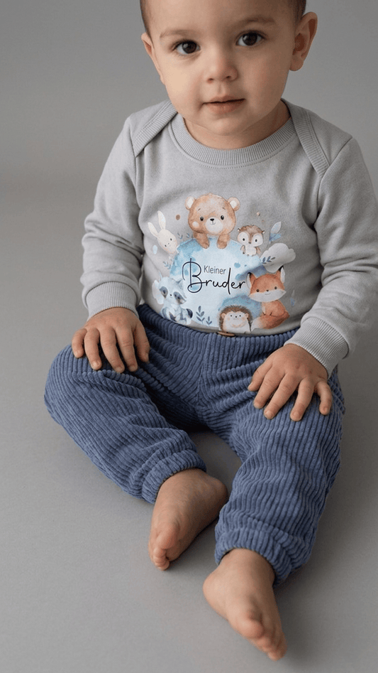 Handgemachte Cordhosen für Babys und Kinder, angefertigt in Deutschland.