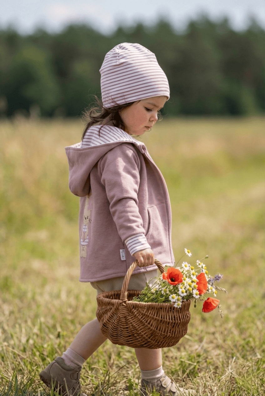 Baby Übergangsjacke handgemacht Sweat – Kinderjacke aus Bayern · Talu Kids