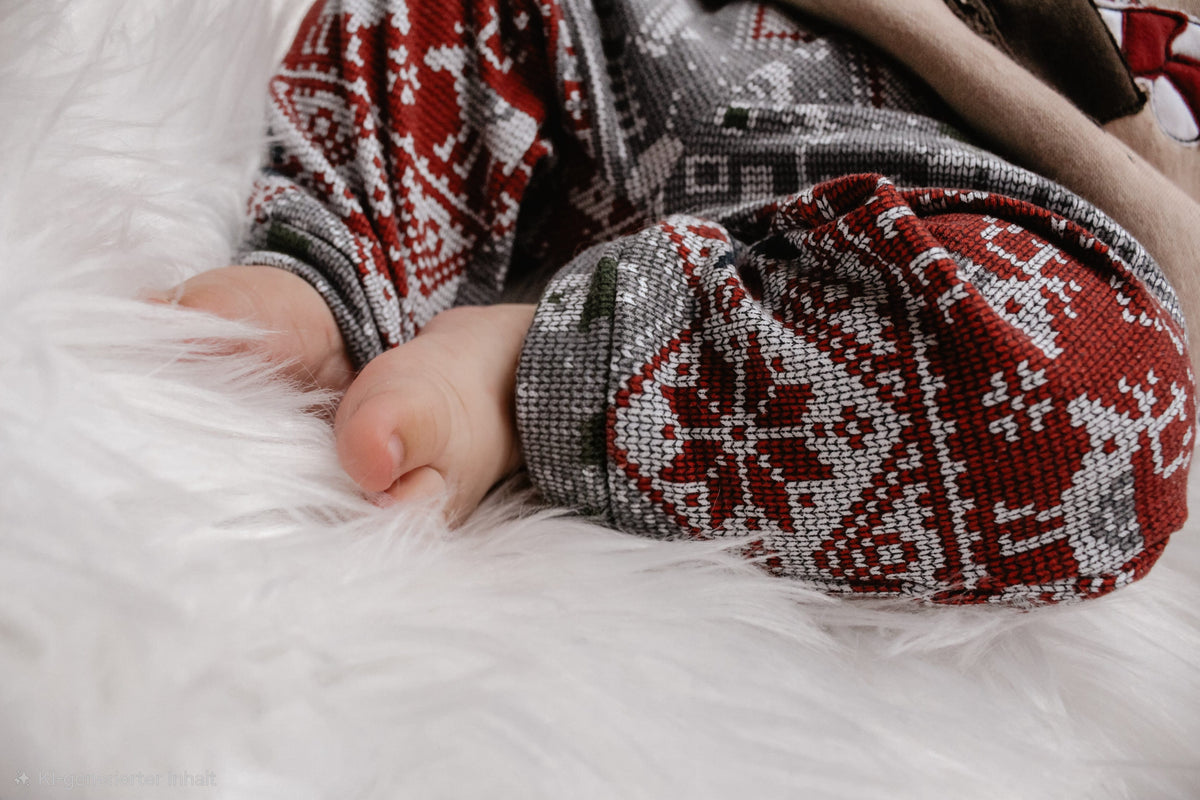 Weihnachtspullover Kinder & Baby bestickt | Mein erstes Weihnachten | Gr. 56-98