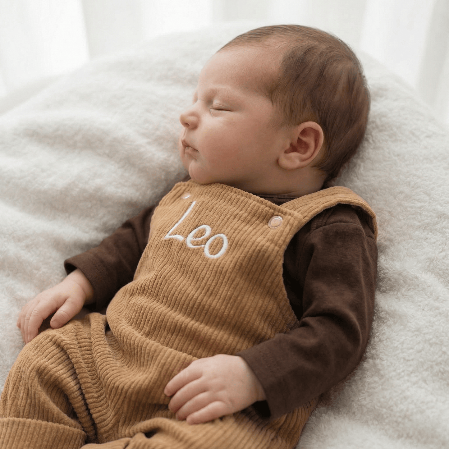 In Deutschland gefertigte Latzhose aus Cord für Babys und Kinder. Individuell personalisierbar, in vielen Farben vorhanden.