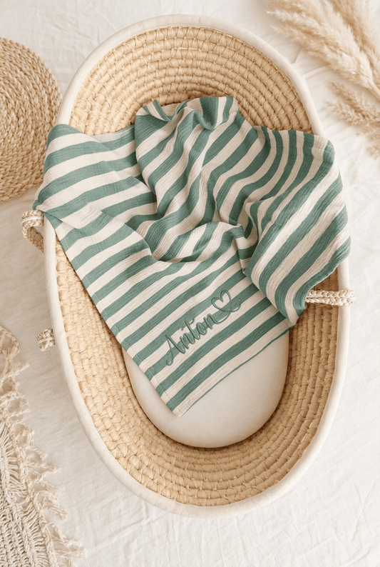 Musselin Decke für Babys | personalisierbar