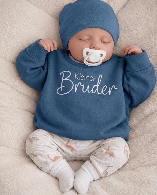 Personalisierter Geschwister-Pullover für den Partnerlook, handgefertigt in Bayern, weicher Sweat-Stoff mit Wunschnamen, Gr. 50-146.