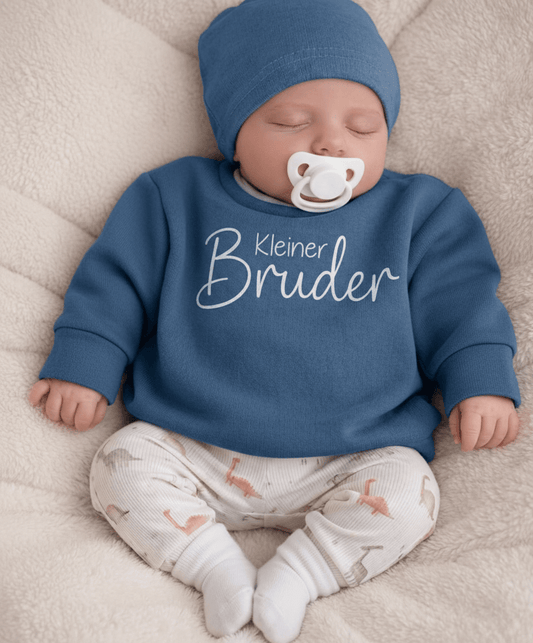 Personalisierter Geschwister-Pullover für den Partnerlook, handgefertigt in Bayern, weicher Sweat-Stoff mit Wunschnamen, Gr. 50-146.