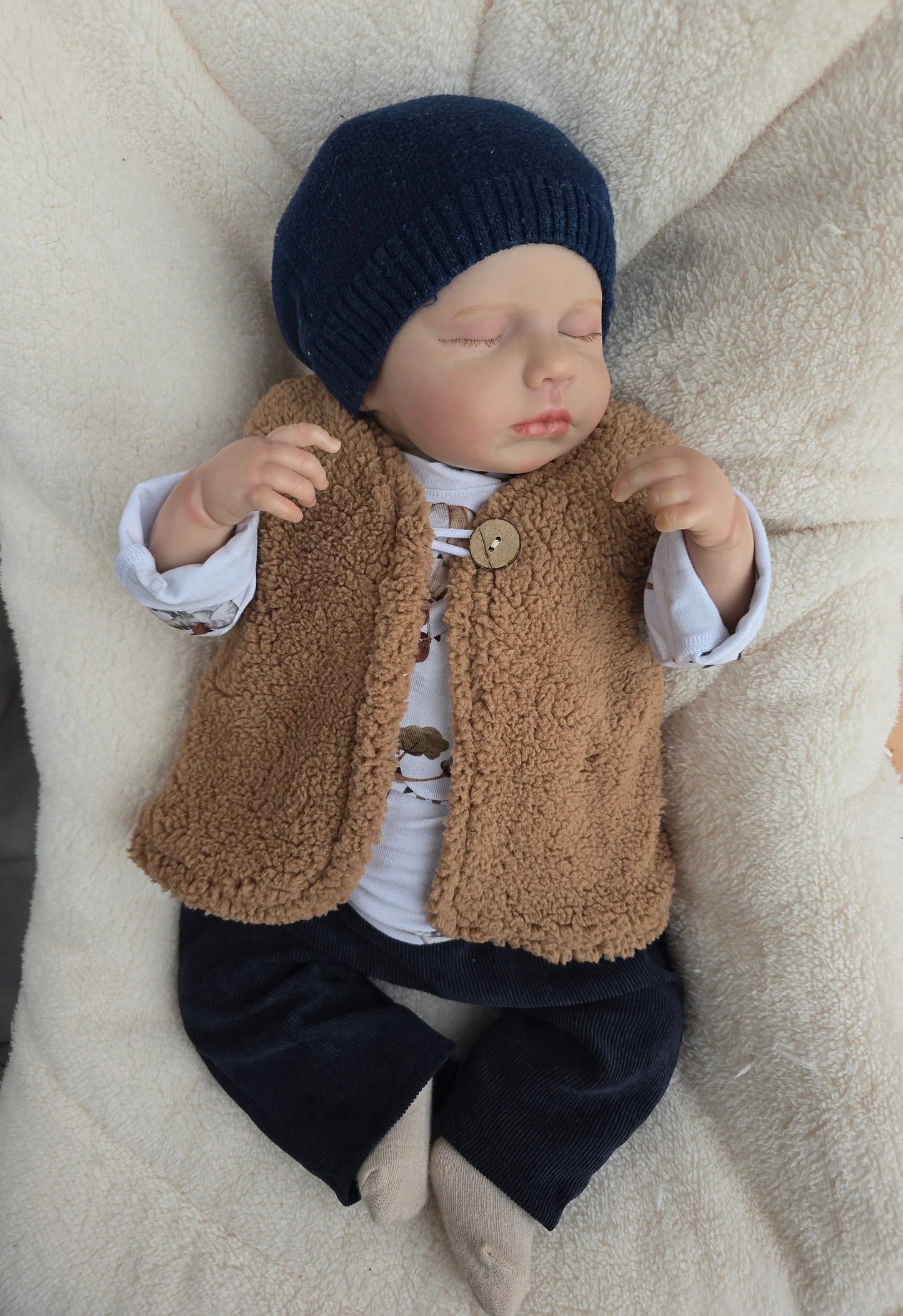 Bébé | Gilet | Ours en peluche | Tailles 50-128