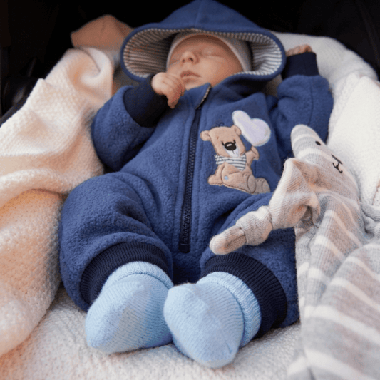 Fleece Baby Romper with Appliqué | Sizes 56-104