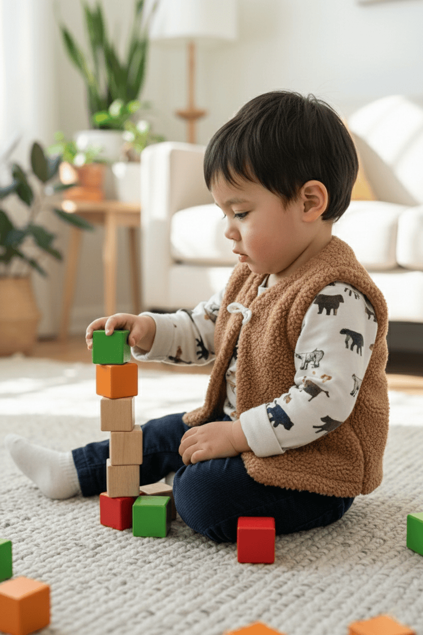 Gilet enfant | Teddy | Taille 44-98