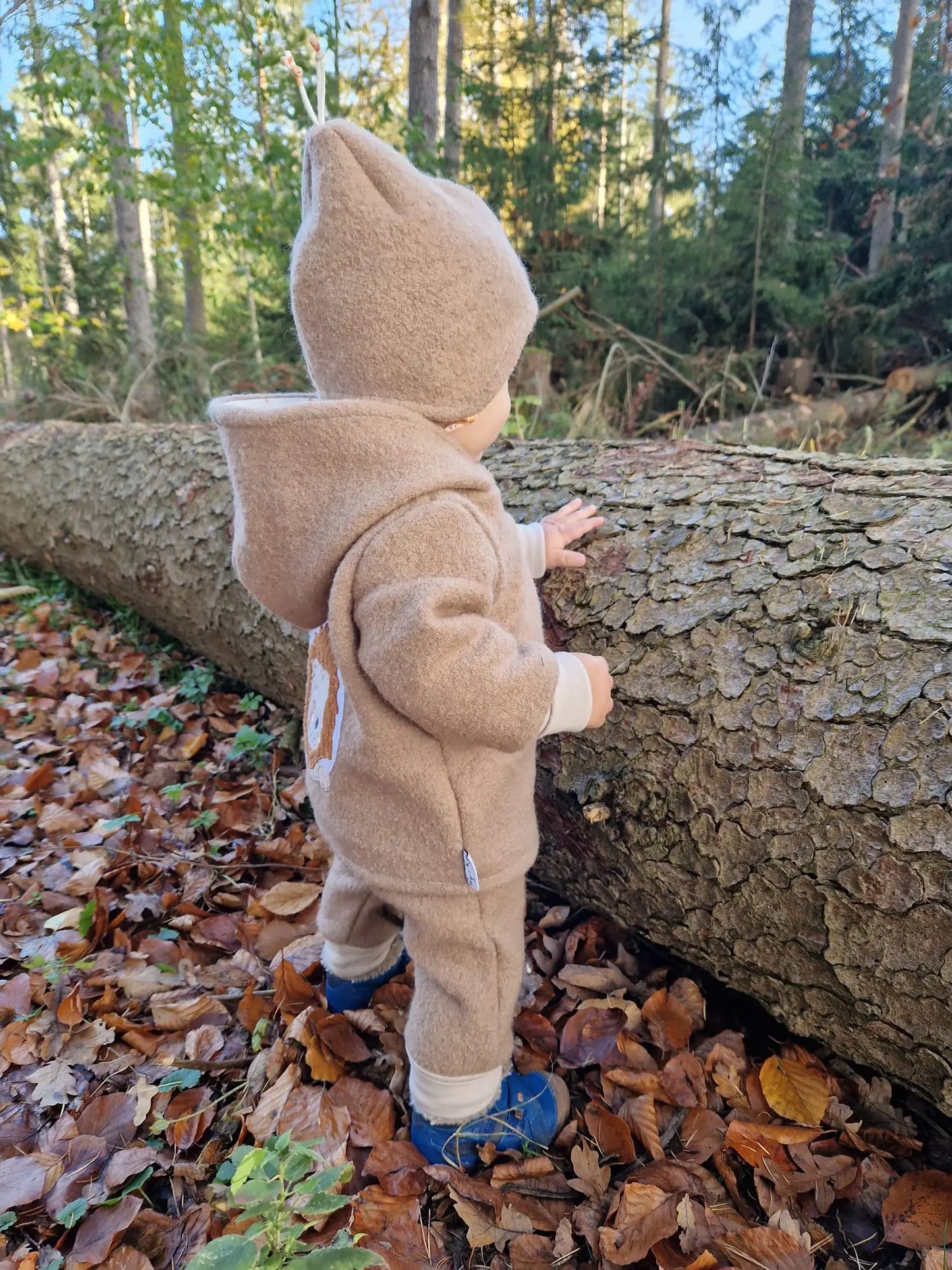 Wollwalkhose für Babys und Kinder in vielen verschiedenen Farben vorhanden. Auf Wunsch mit Softshell-Besatz.