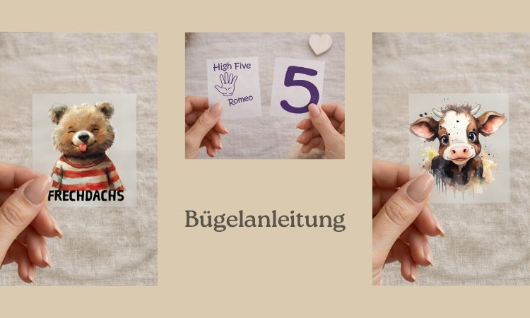 Bügelanleitung Bügelbilder