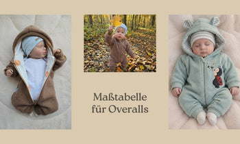Maßtabelle Overalls