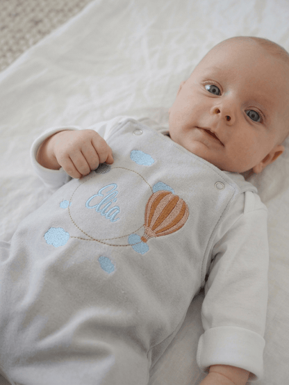 Baby Latzhose personalisierbar | French Terry | Gr. 44-98