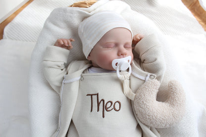 Individuell bestickbares Baby-Set| Waffelstrick Myawi-Kids