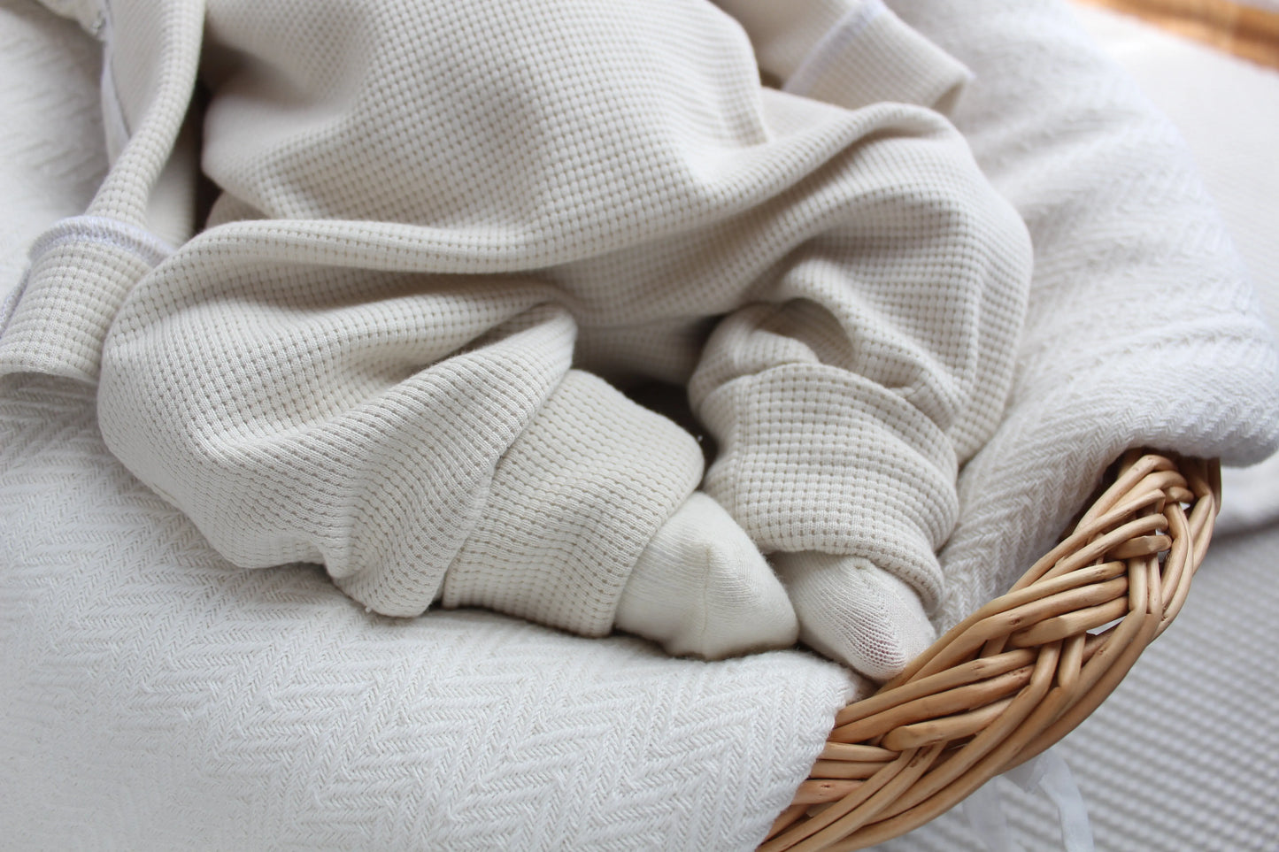 Individuell bestickbares Baby-Set| Waffelstrick Myawi-Kids