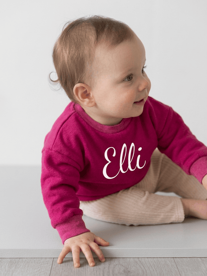 Mädchen Pullover mit Namen Geschenk – handgemacht aus Bayern · Talu Kids