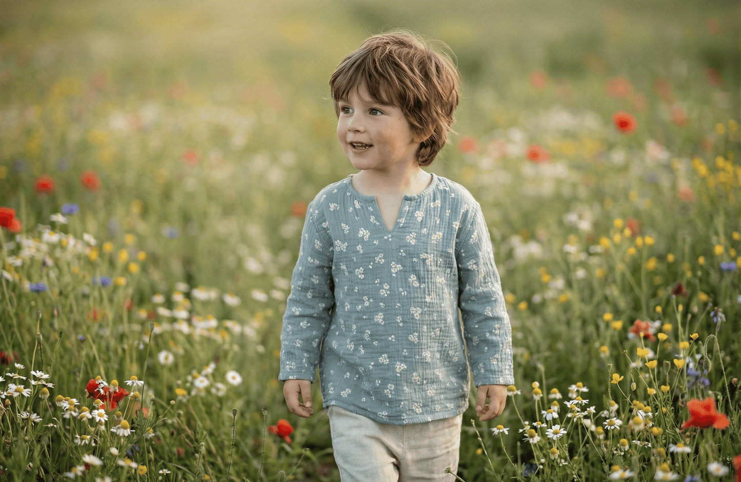 Talu-Kids Hemd Kinder Hemd | Musselin | Gr. 92-134