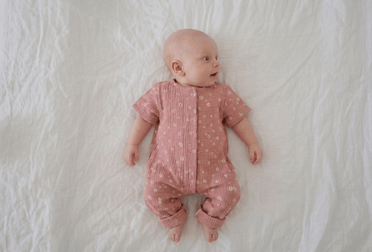 Grenouillère bébé | Mousseline | Taille 0-24 mois