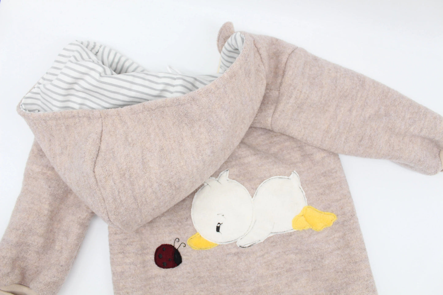 handgemachter Walk Overall für Babys und Kleinkinder mit Kniepatches aus softshell. 