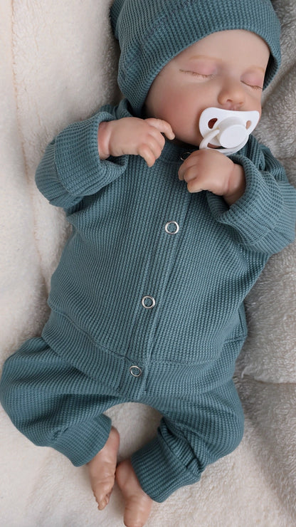 baby set 3 teilig aus waffelstrick 