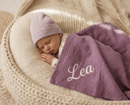 Musselin Decke für Babys | personalisierbar