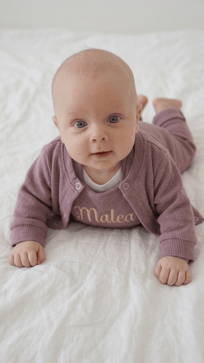 In Deutschland handgemachtes set für Babys und Kinder, personalisierbar. 