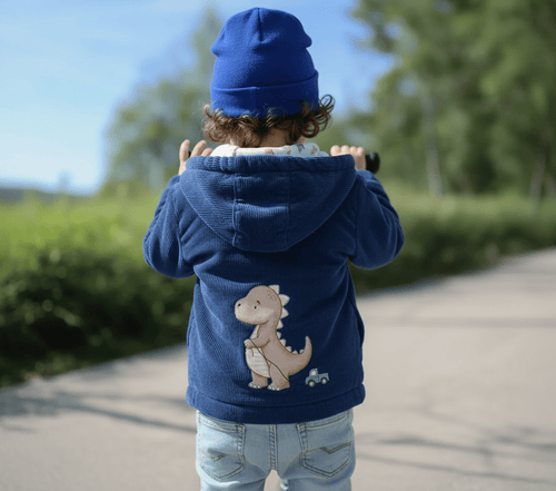Baby Übergangsjacke Cord handgemacht – Kinderjacke mit Applikation Bayern · Talu Kids