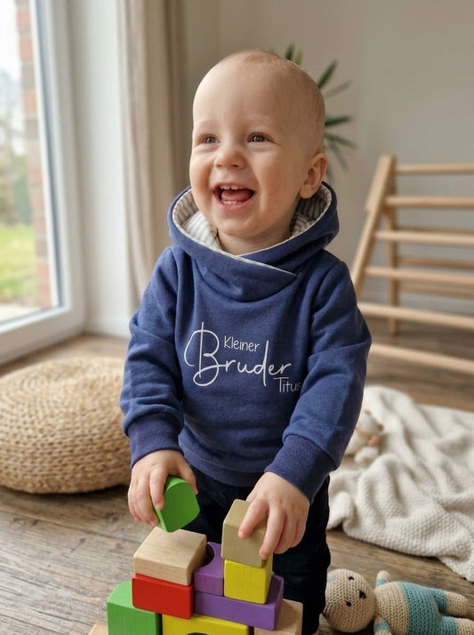 In Deutschland angefertigter Kinder Pullover für Geschwister. In vielen Farben erhältlich 