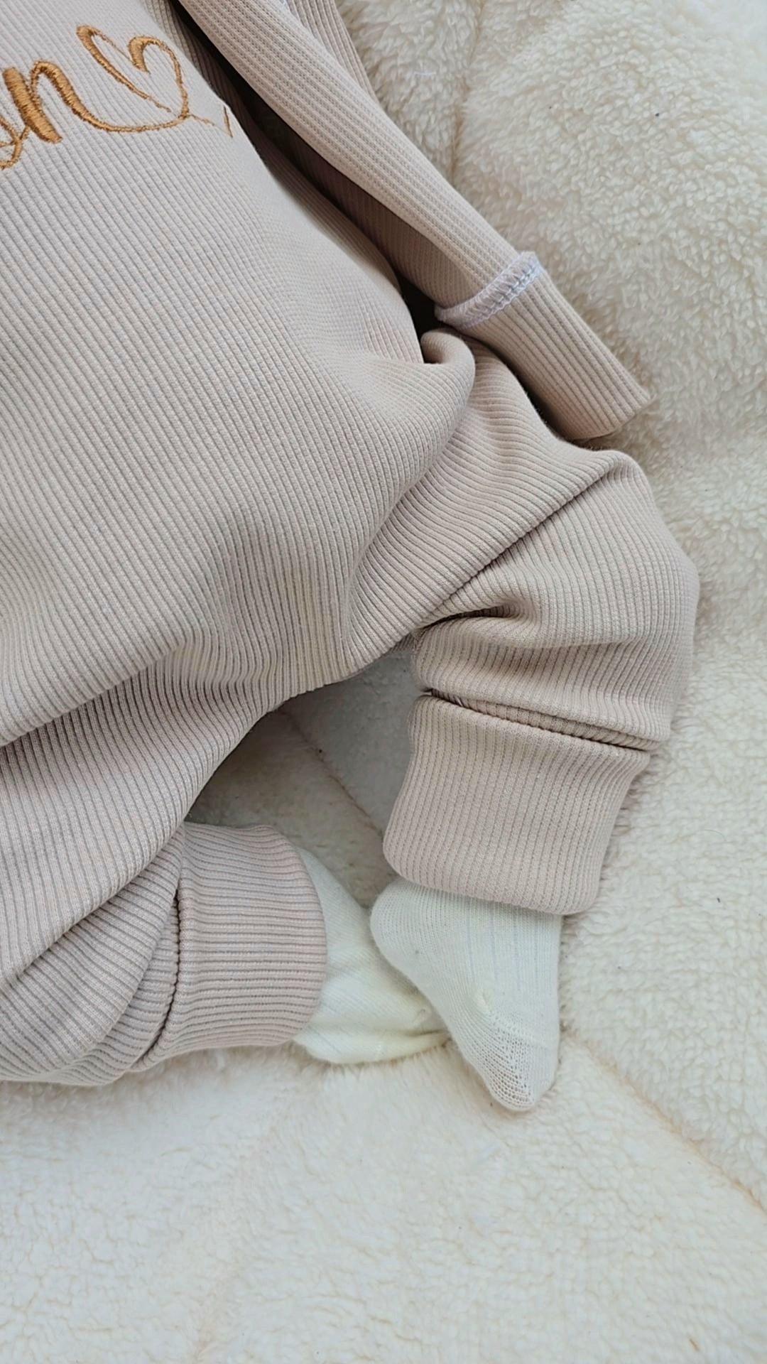 individuell bestickbares Baby-Set | Ripp-Jersey - Myawi-Kids