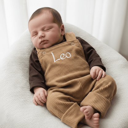 In Deutschland gefertigte Latzhose aus Cord für Babys und Kinder. Individuell personalisierbar, in vielen Farben vorhanden. 