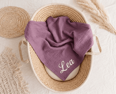 Musselin Decke für Babys | personalisierbar