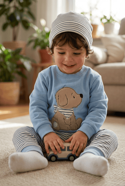 Kinder Pullover mit Applikation handgemacht – Sweat Kindermode Bayern Gr. 92-146 · Talu Kids