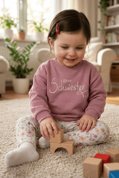 Kinder Geschwisterpullover mit Namen – handgemachte Kindermode aus Bayern · Talu Kids
