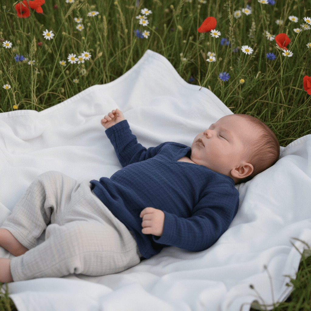 Musselin Hemd Baby handgemacht – weich atmungsaktiv aus Bayern Gr. 74-86 · Talu Kids