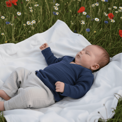 Musselin Hemd Baby handgemacht – weich atmungsaktiv aus Bayern Gr. 74-86 · Talu Kids