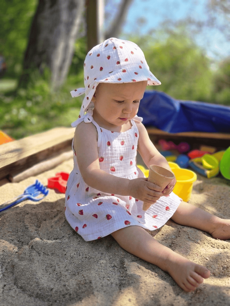 Musselin Kleid Mädchen – handgemacht aus Bayern · Talu Kids