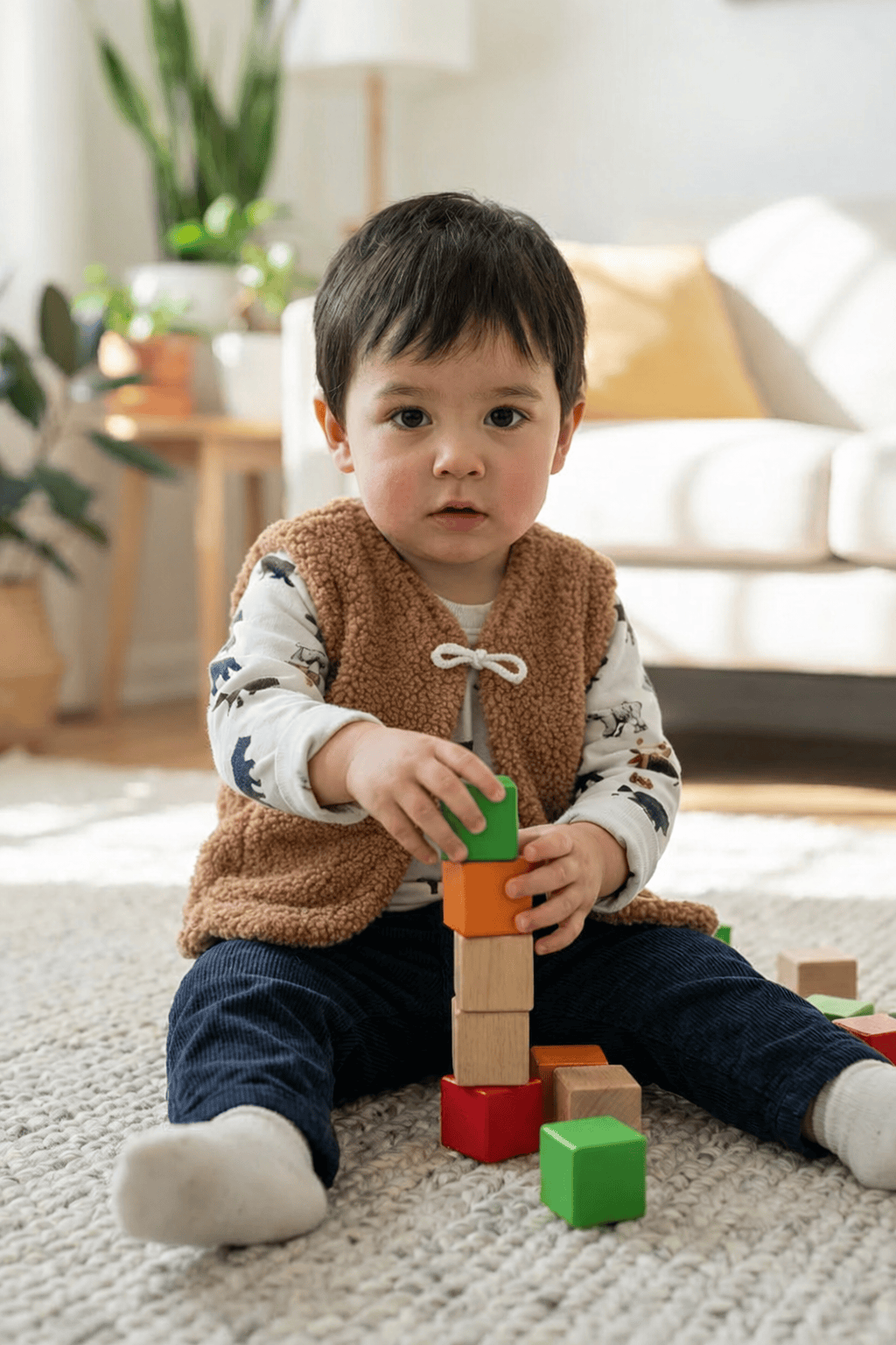Gilet enfant | Teddy | Taille 44-98