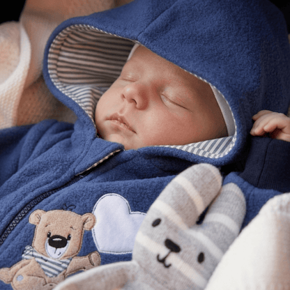 Fleece Baby Romper with Appliqué | Sizes 56-104