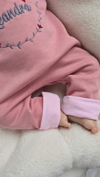 Baby Strampler bestickt | Sweat - Myawi-Kids