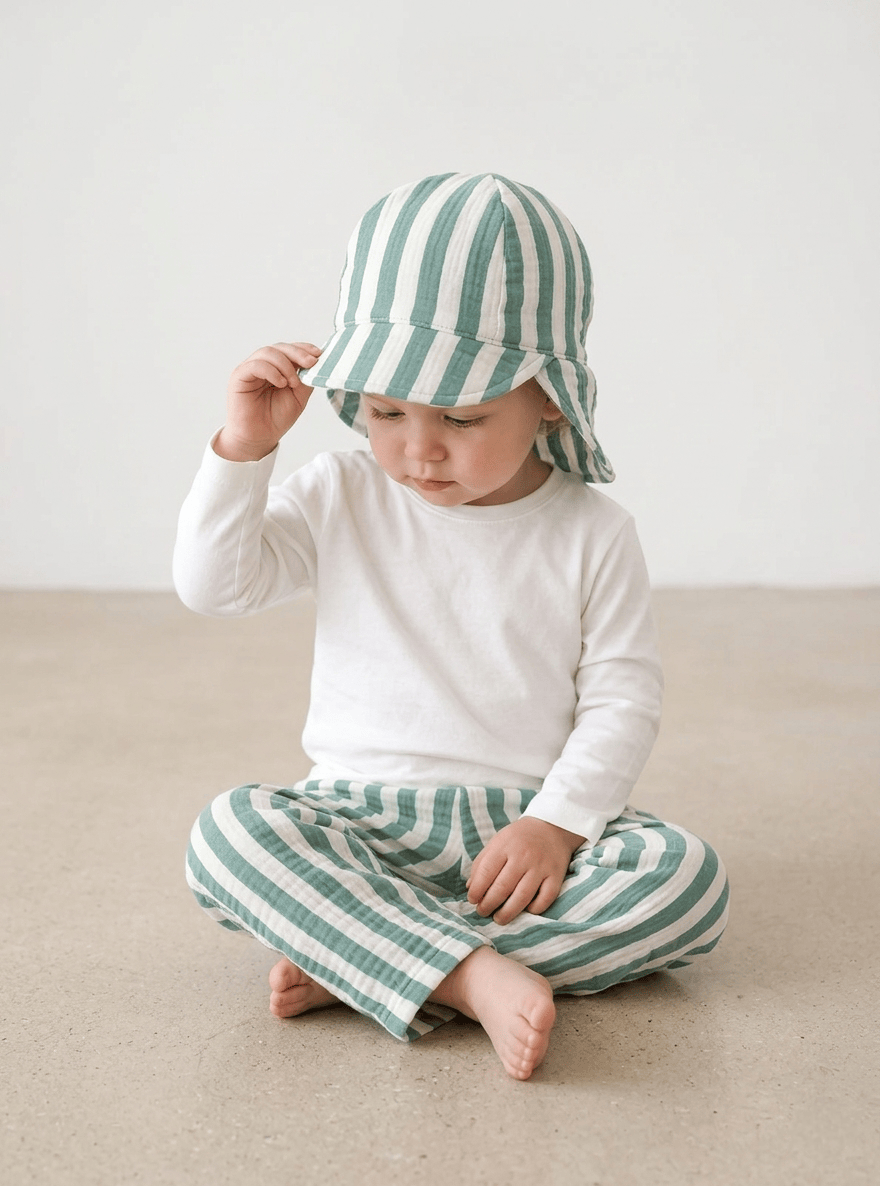 Baby Hose Musselin handgemacht – leicht atmungsaktiv Gr. 56-116 Bayern · Talu Kids